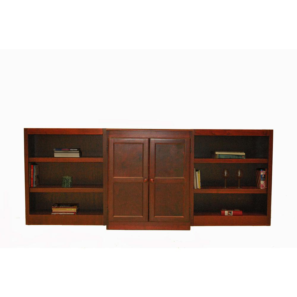 Concepts In Wood 3-Piece Cherry Wall and Storage System (8-Shelves