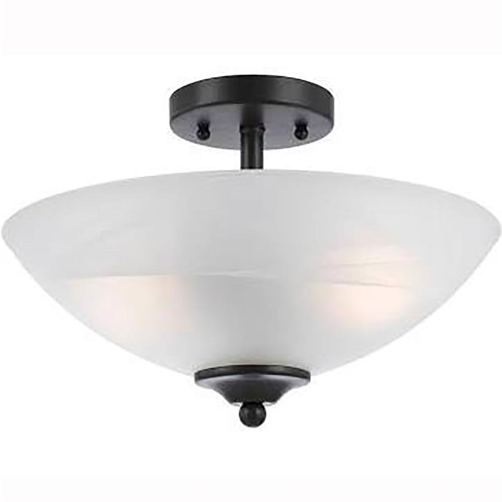 Filament Design Warna  2 Light Bronze  Semi Flush Mount 