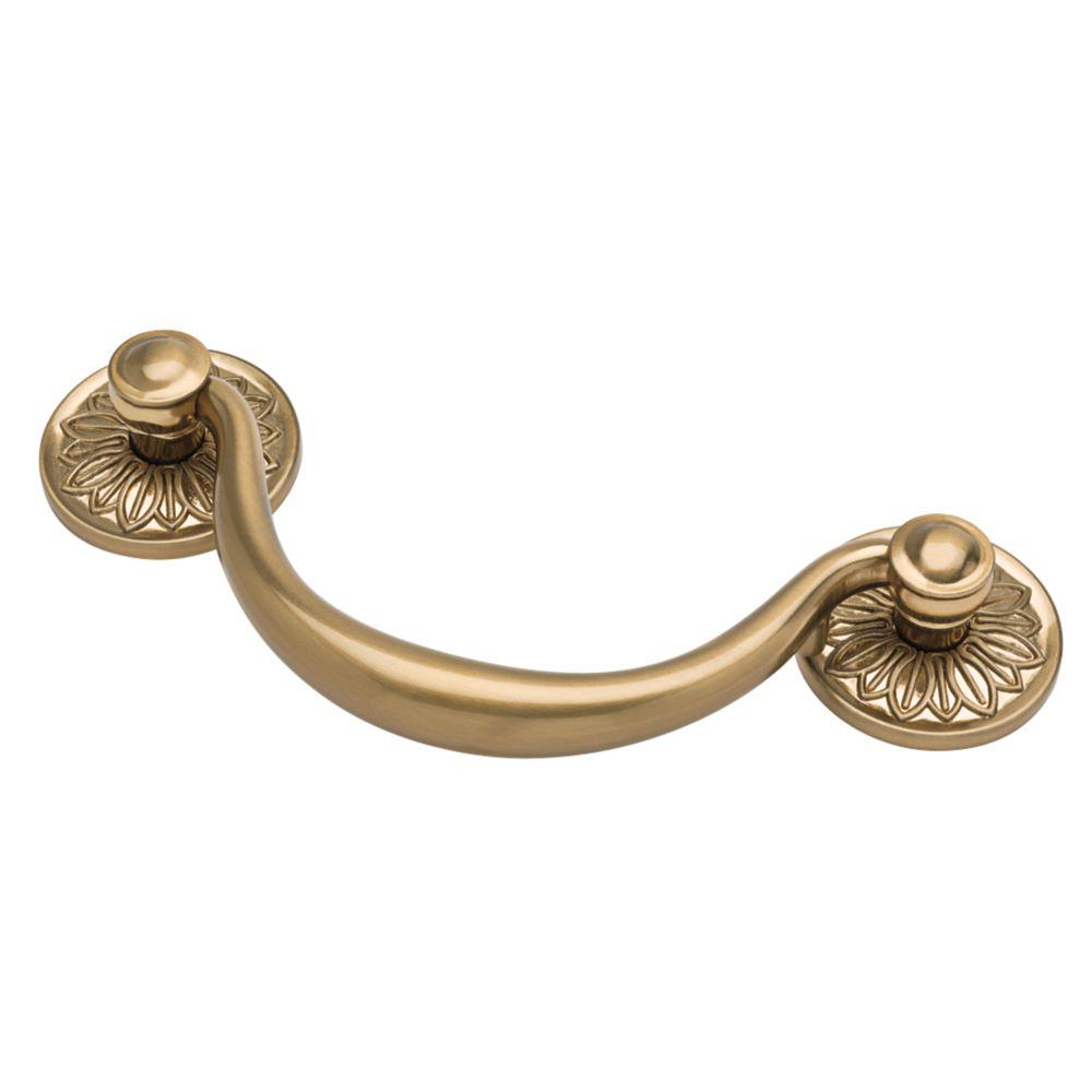 Everbilt 2 in. x 31/4 in. Bright Brass Chest Handles Drawer Pull19854