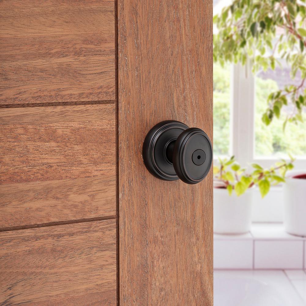Baldwin Prestige Carnaby Bed//Bath Knob in Venetian Bronze