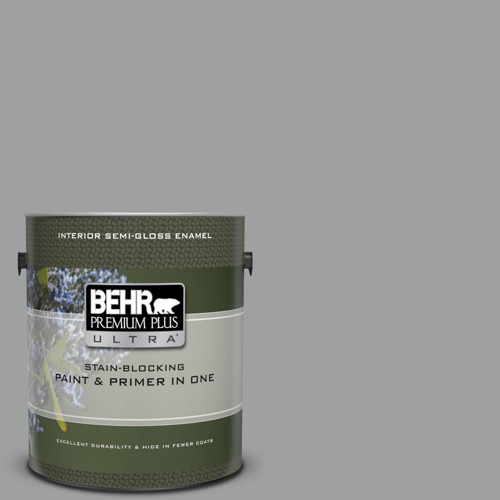 BEHR Premium Plus Ultra 1 gal. PPU2606 Elemental Gray SemiGloss