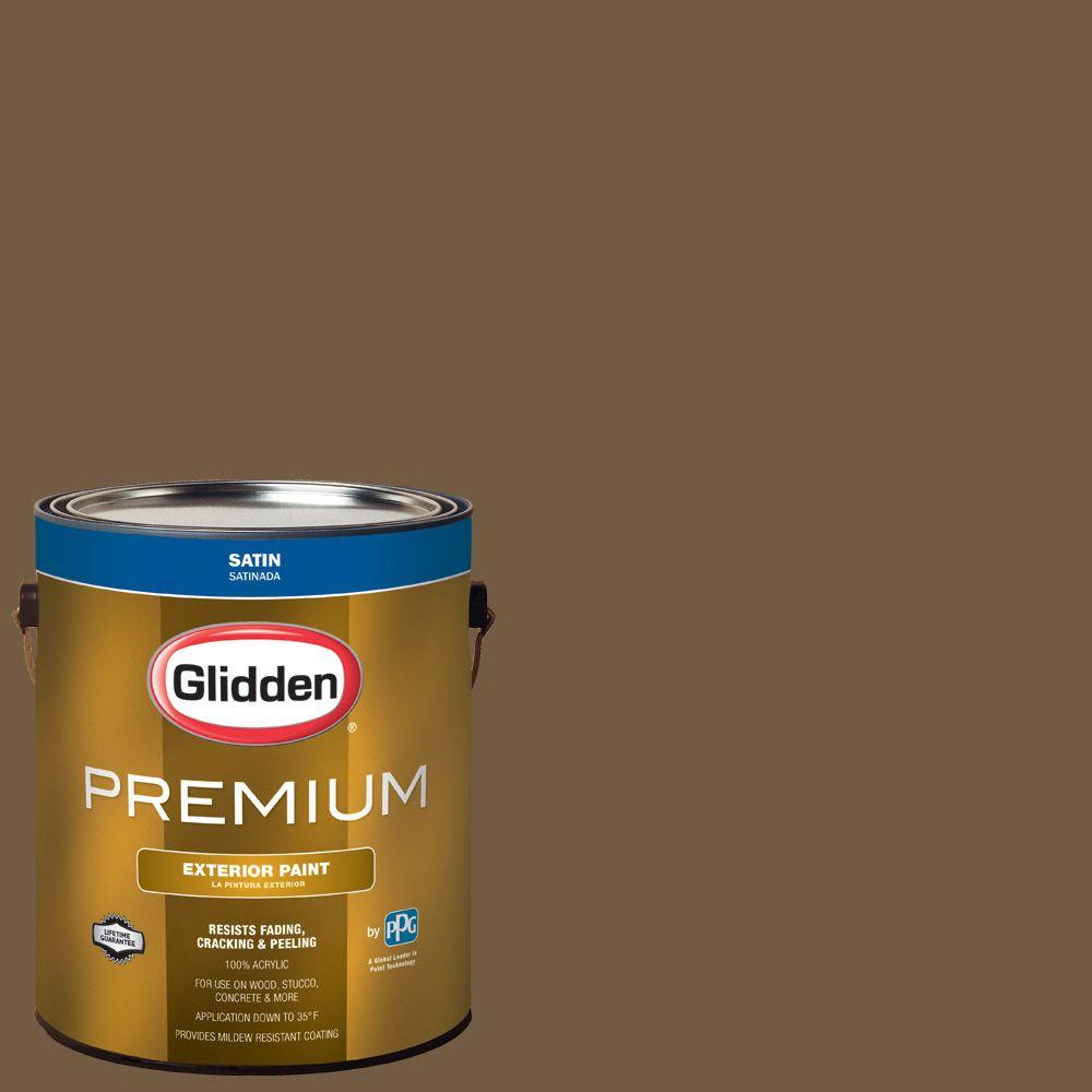 Glidden Premium 1gal. HDGY13D Tall Tree Bark Brown Satin Glidden Premium 1gal. HDGY13D Tall Tree Bark Brown Satin