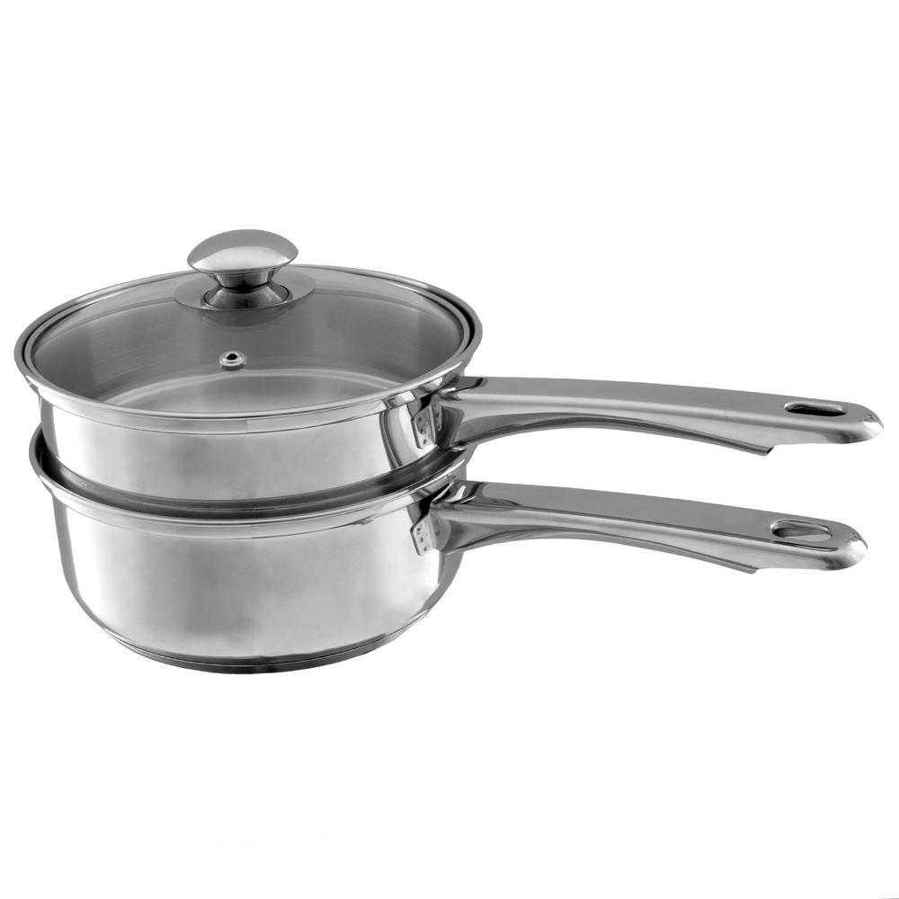 Classic Cuisine 1 5 Qt Stainless Steel Double Boiler Saucepan