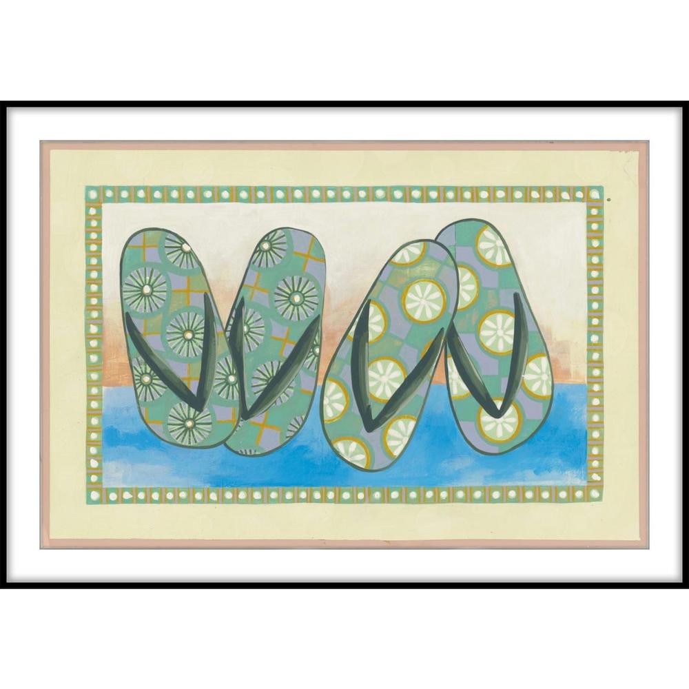 9 75 In X 11 Spring Flip Flops Framed Wall Art 9 75 In X 11 Spring Flip Flops Framed Wall Art