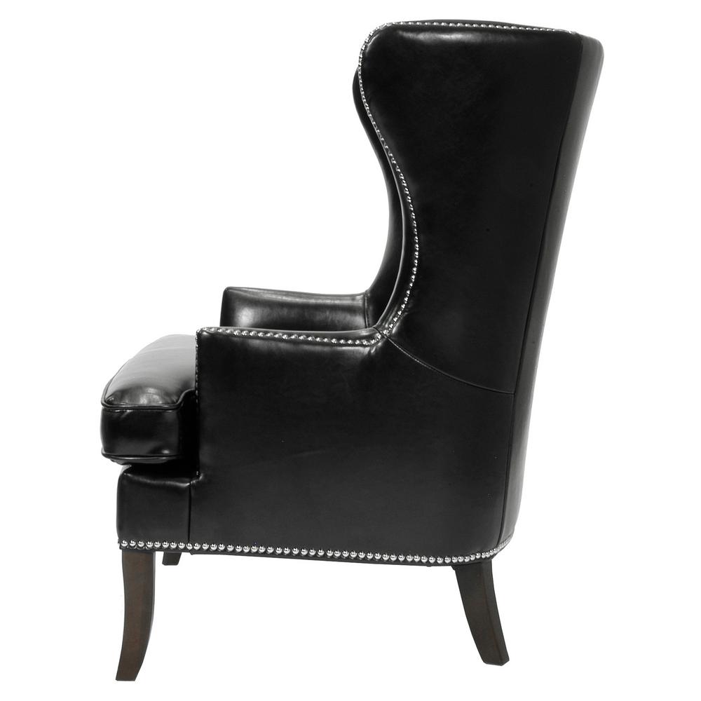 Home Decorators Collection Moore Black Wing Back Accent Home Decorators Collection Moore Black Wing Back Accent