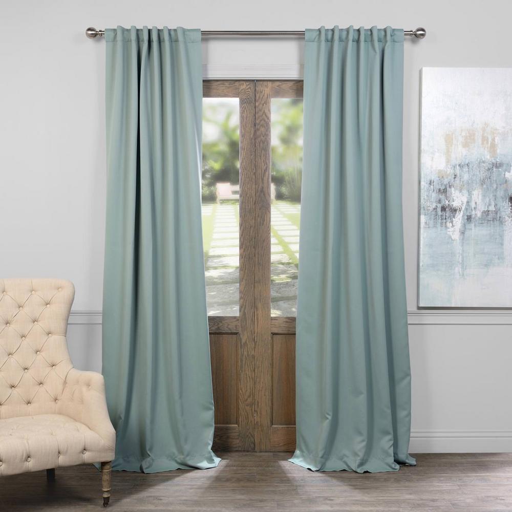 Exclusive Fabrics Furnishings Semi Opaque Juniper Berry Green Exclusive Fabrics Furnishings Semi Opaque Juniper Berry Green Blackout Curtain 50 In