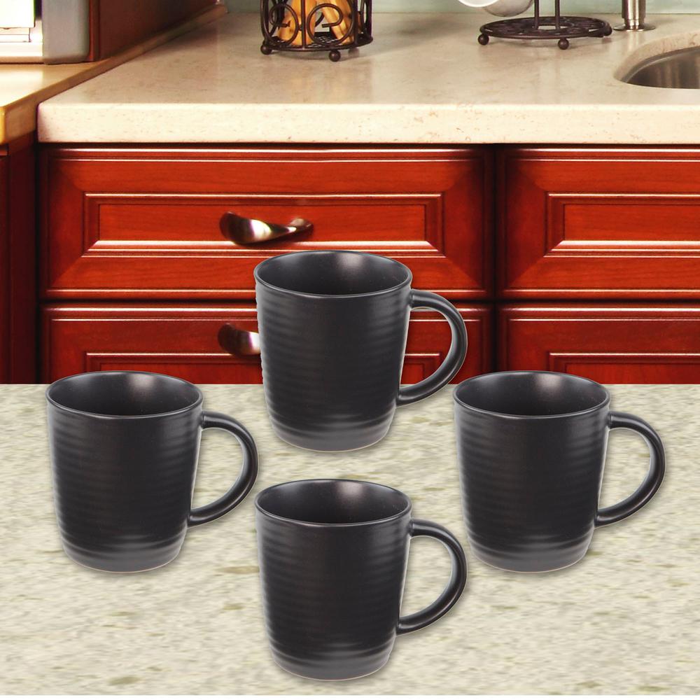 Home Basics 4Piece 10 oz. Cafeware Mug SetDS44737 The Home Depot