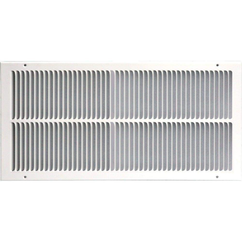 SPEEDIGRILLE 14 in. x 24 in. Return Air Vent Grille, White with Fixed