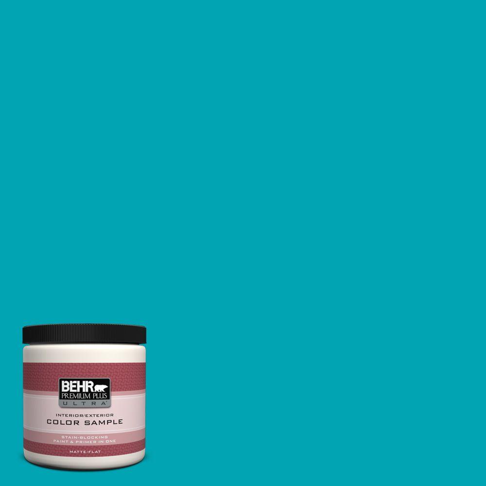 Behr Premium Plus Ultra 8 Oz 510b 6 Blue Jewel Matte Interior 510b 6 Blue Jewel Matte Interior Exterior Paint And Primer In One Sample