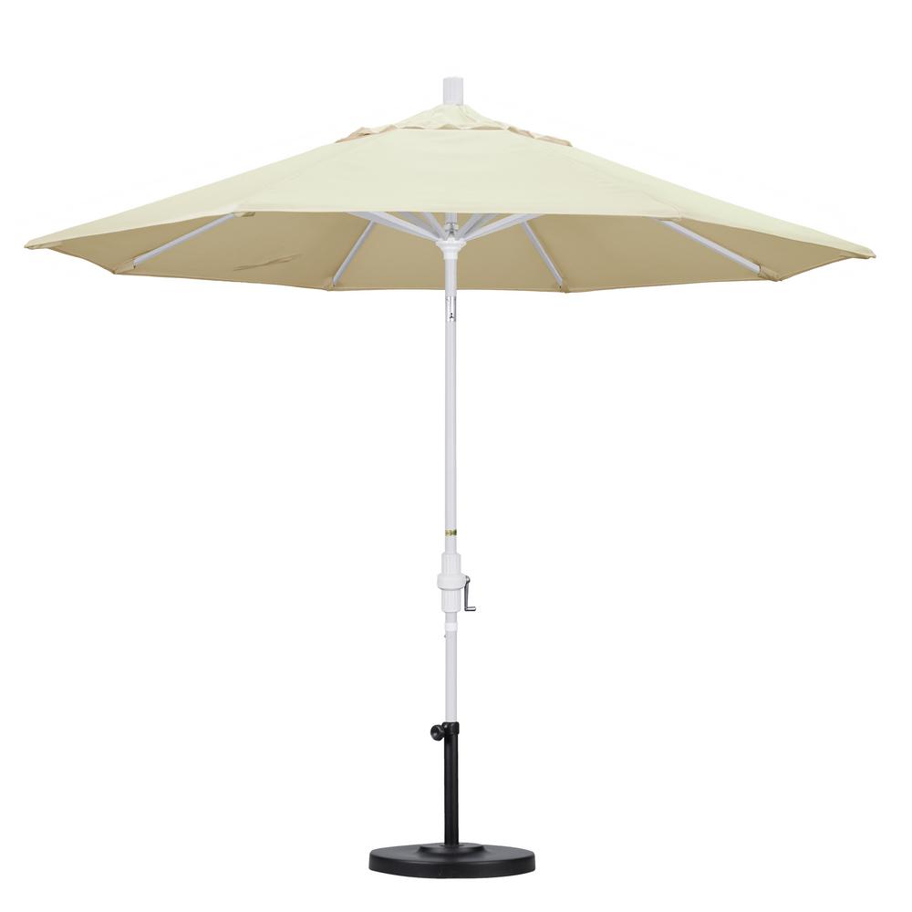 California Umbrella 9 Ft White Aluminum Pole Market Ribs Collar Tilt Crank Lift Patio In Canvas Sunbrella Gscu908170 5453 The Home Depot - Sunbrella Patio Umbrella White Pole California Umbrella 9 Ft White Aluminum Pole Market Ribs Collar Tilt Crank Lift Patio In Canvas Sunbrella Gscu908170 5453 The Home Depot - Sunbrella Patio Umbrella White Pole