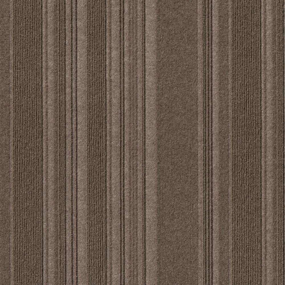Espresso Carpet Flooring The Home Depot First Impressions Barcode Rib Espresso Texture 24 In X Carpet Tile