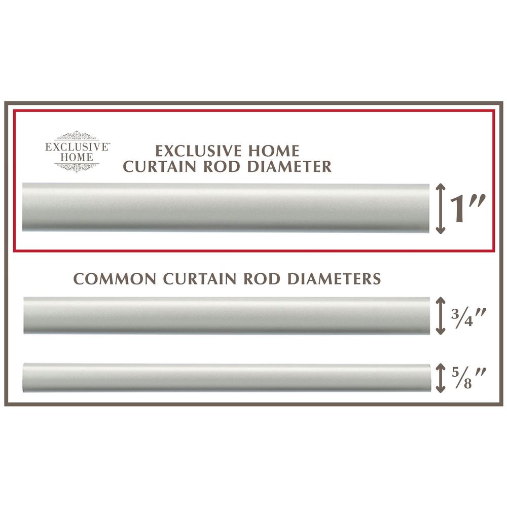 66 In 120 In Adjustable Length 1 In Dia Single Curtain Rod Kit