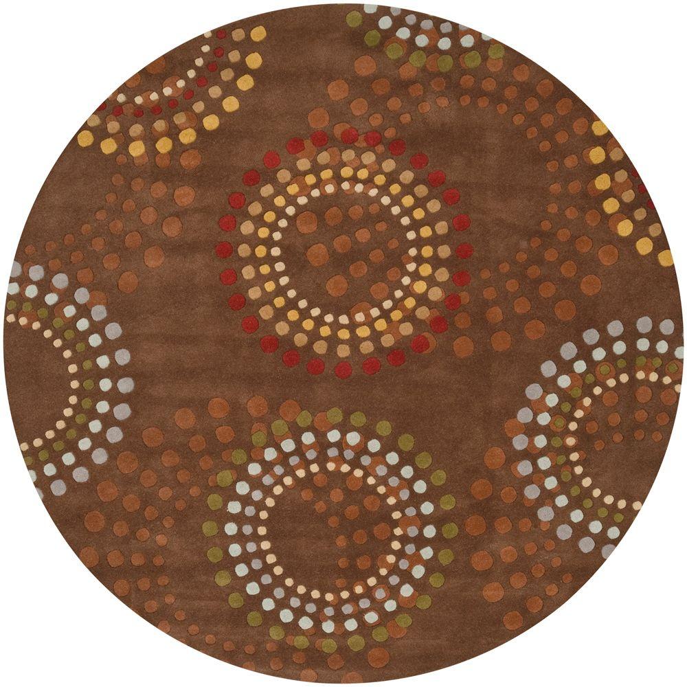 Artistic Weavers Michael Brown 6 ft. Round Area RugMCL7107 The Home
