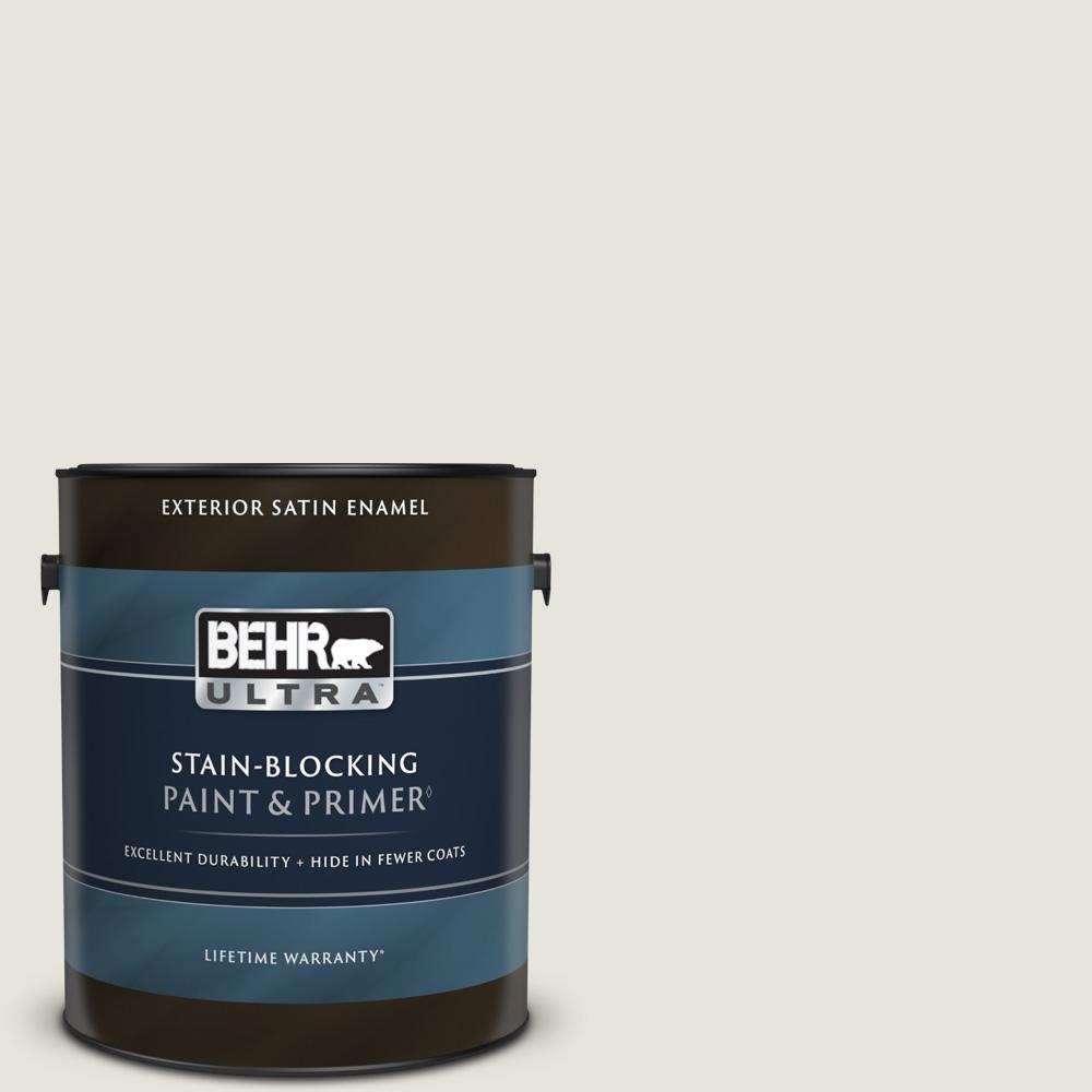 BEHR ULTRA 1 gal. PPU2413 White Pepper Satin Enamel Exterior Paint