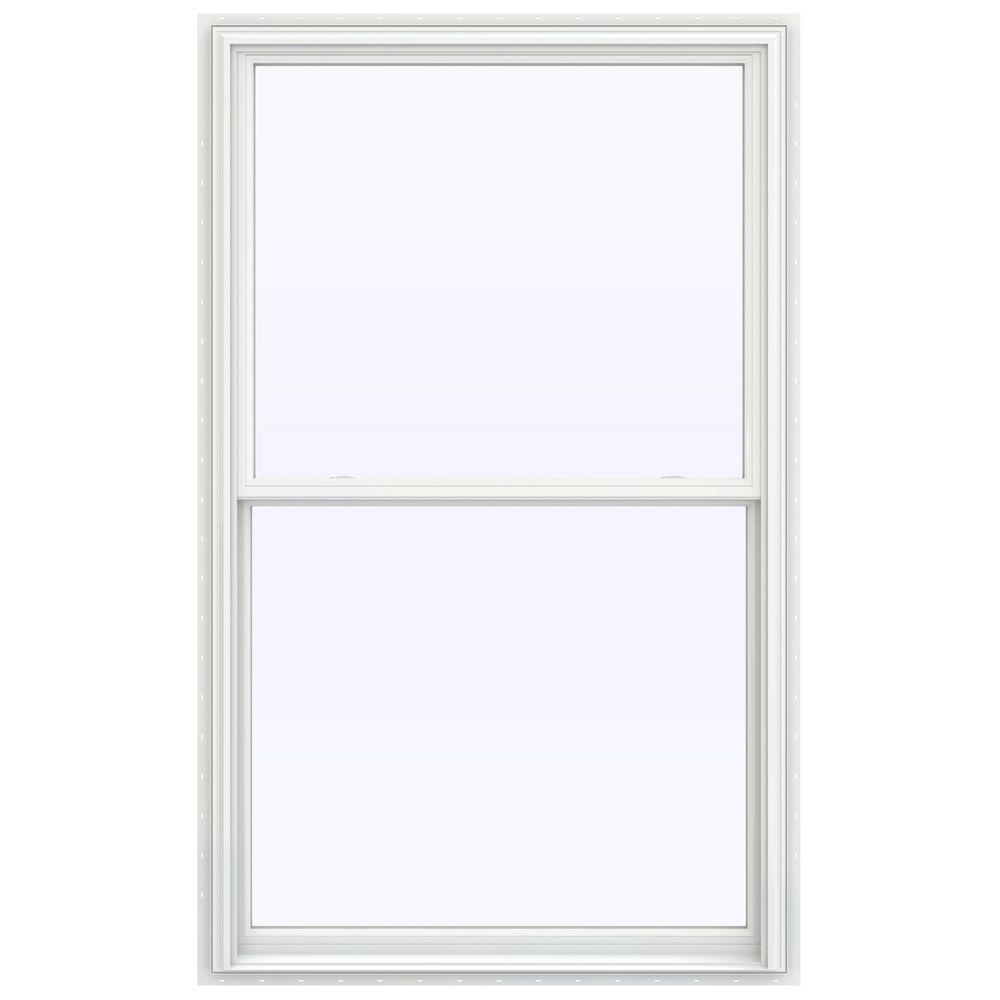 JELD-WEN 43.5 In. X 71.5 In. V-2500 Series Double Hung Vinyl Window ...