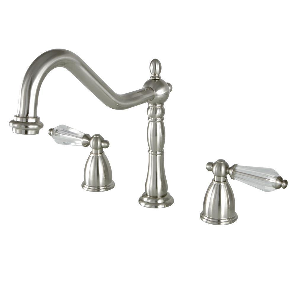 Kingston Brass Victorian Crystal 2-Handle Standard Kitchen ...