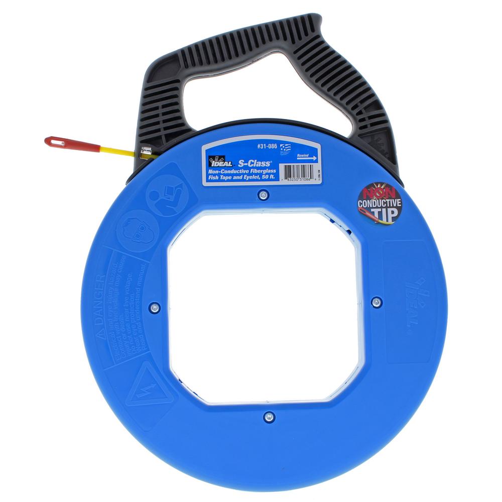 50 Foot Fish Tape Electrician Electrical Non Conductive Wire Cable Puller