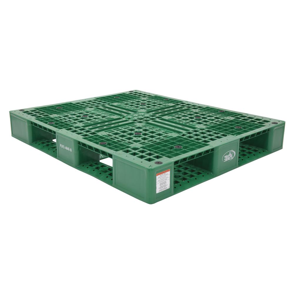 Vestil 48 in. x 40 in. x 6 in. Green Plastic Pallet/SkidPLP24840