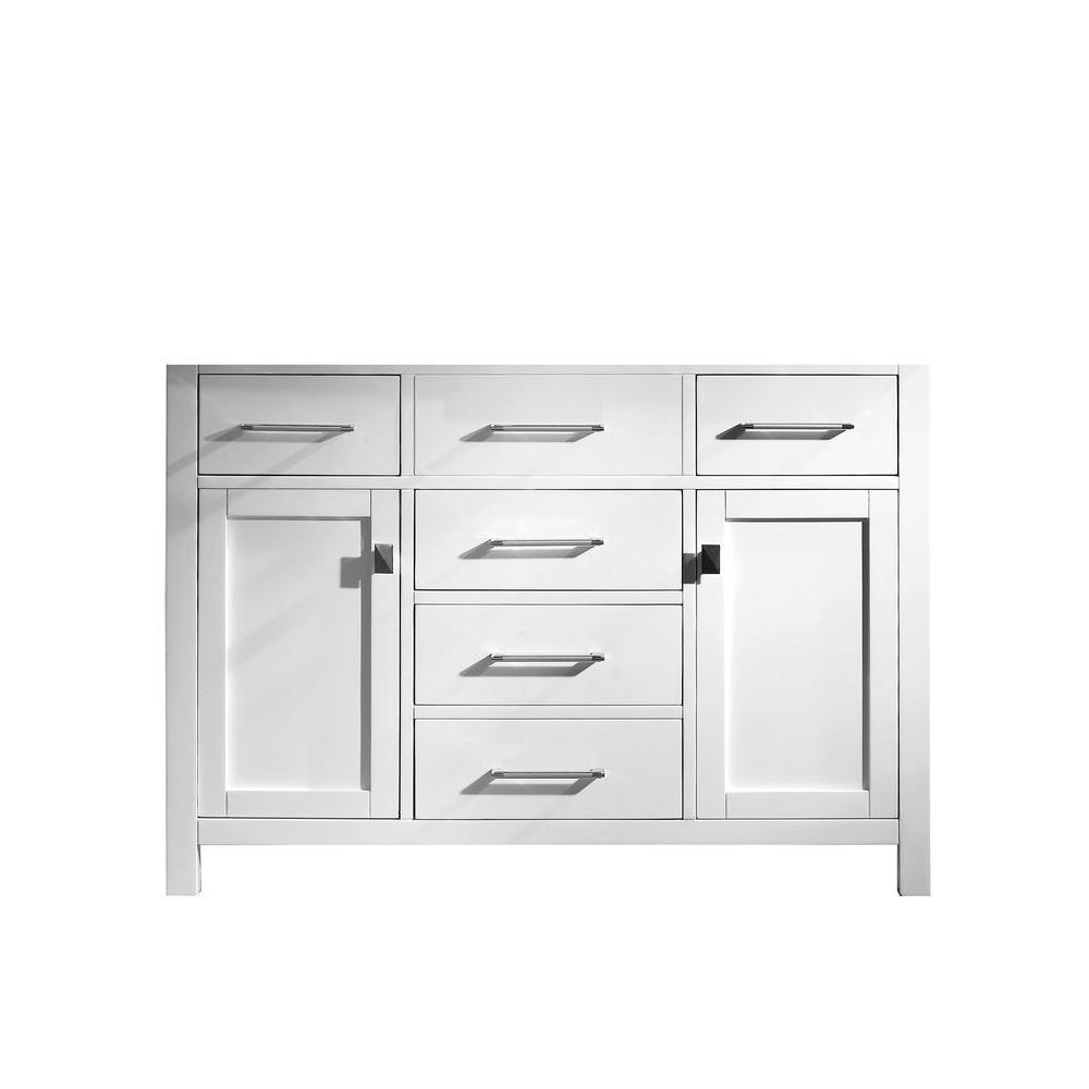 Virtu Usa Caroline 48 In W Bath Vanity Cabinet Only In White