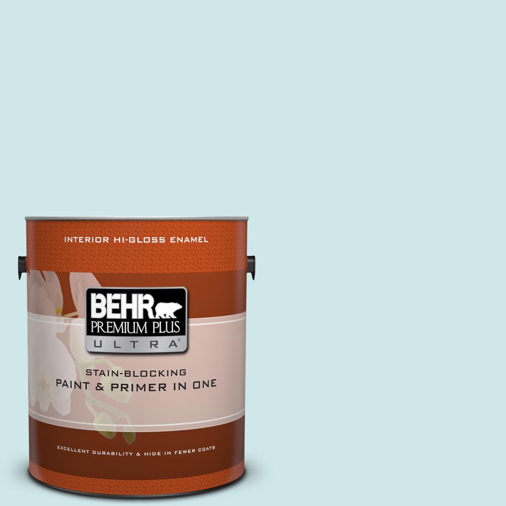 BEHR Premium Plus Ultra 1 gal. 480A3 Mint Majesty HiGloss Enamel