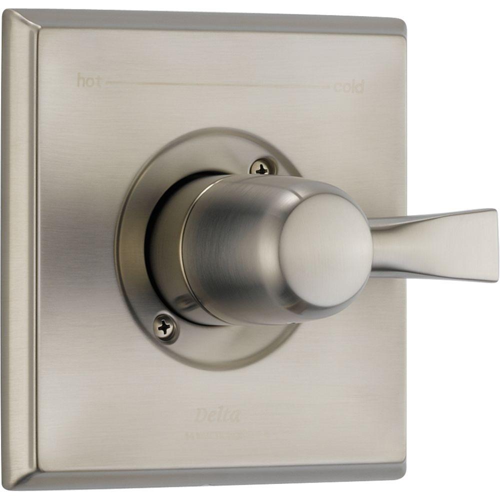 Delta Dryden 1 Handle Diverter Valve Only Trim In Spotshield Delta Dryden 1 Handle Diverter Valve Only Trim In Spotshield Stainless Not Included T14051 Sp The Home Depot