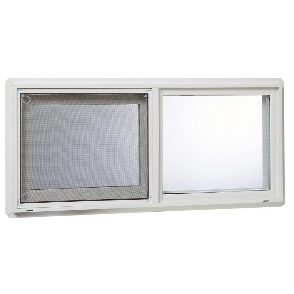 TAFCO WINDOWS 31.75 In. X 13.75 In. 60005 Left-Hand Insulated Slider ...