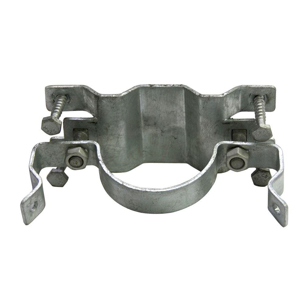 Oz-Post JAWSII 2-3/8 inch Galvanized Steel Fence Bracket Full Wrap (24 per Box) by Oz-Post