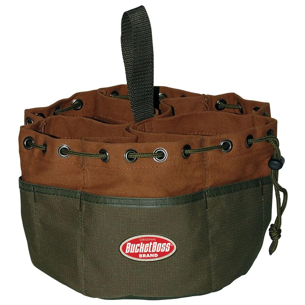 Bucket Boss Parachute Bag 10 in. Parts Bag, Brown25001 The Home Depot