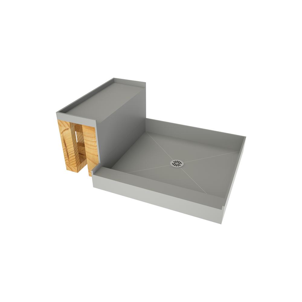 Tile Redi Base N Bench 36 In X 48 Single Threshold Shower Tile Redi Base N Bench 36 In X 48