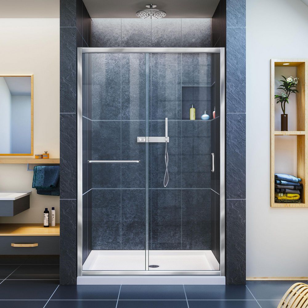 DreamLine InfinityZ 36 in. x 48 in. SemiFrameless Sliding Shower Door