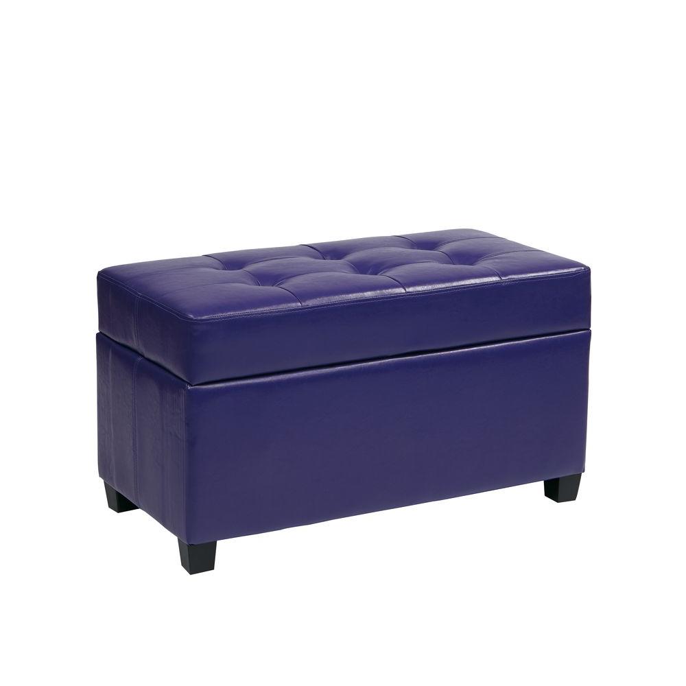 Purple Storage Ottoman Purple Storage Ottoman