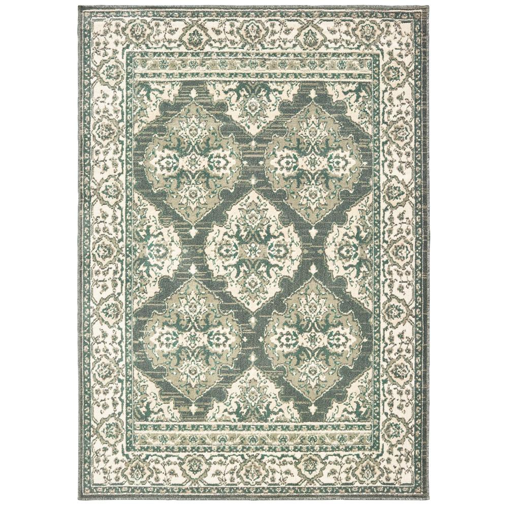 United Weavers Miami Boynton Grey 1 Ft 11 In X 7 4 Area 11 In X 7 Ft 4 Area Rug