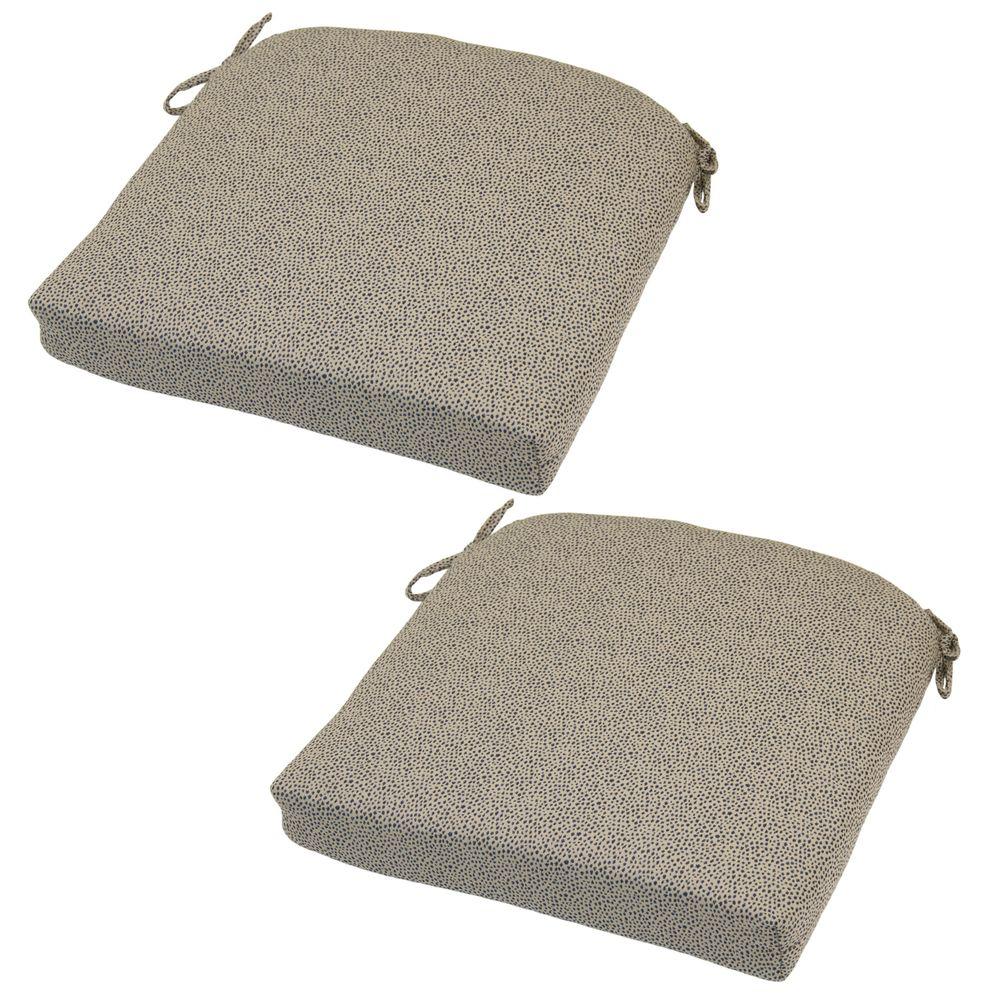 Hampton Bay Dotted Sky RapidDry Deluxe Outdoor Seat Cushion (2Pack