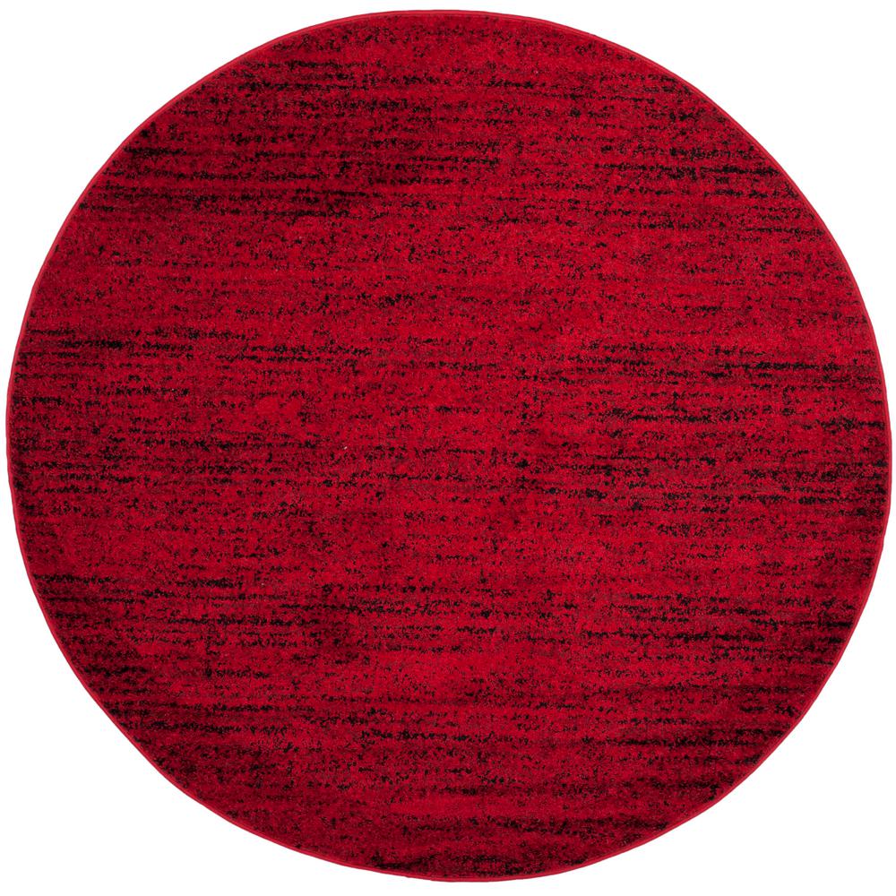 Safavieh Adirondack Red/Black 6 ft. x 6 ft. Round Area Rug-ADR117F-6R ...