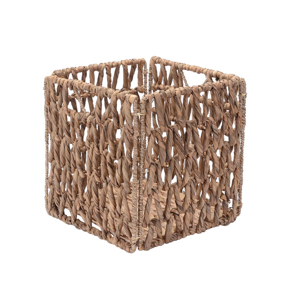 Sea Grass Square Storage Basket Metal Wire Frames Home Kitchen Hampers Craft