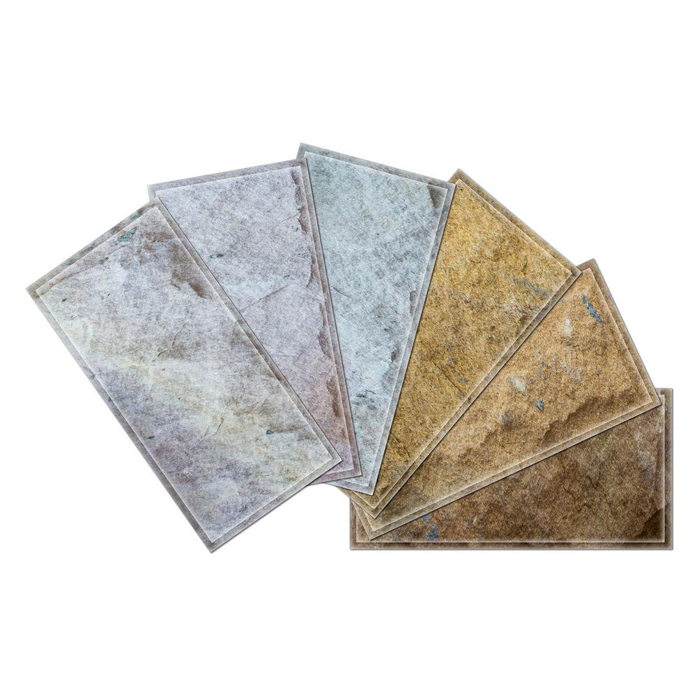 Instant Mosaic 3 In X 6 Mm Upscale Designs Crystal Glass 3 In X 6 Mm Upscale Designs Crystal Glass Mosaic Wall Tile 7 8 Sq Ft Case