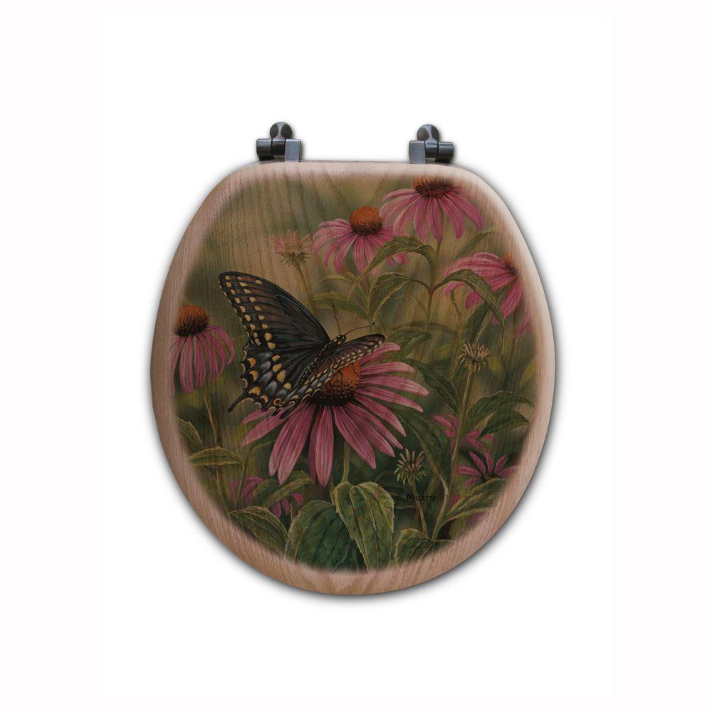 butterfly toilet seat