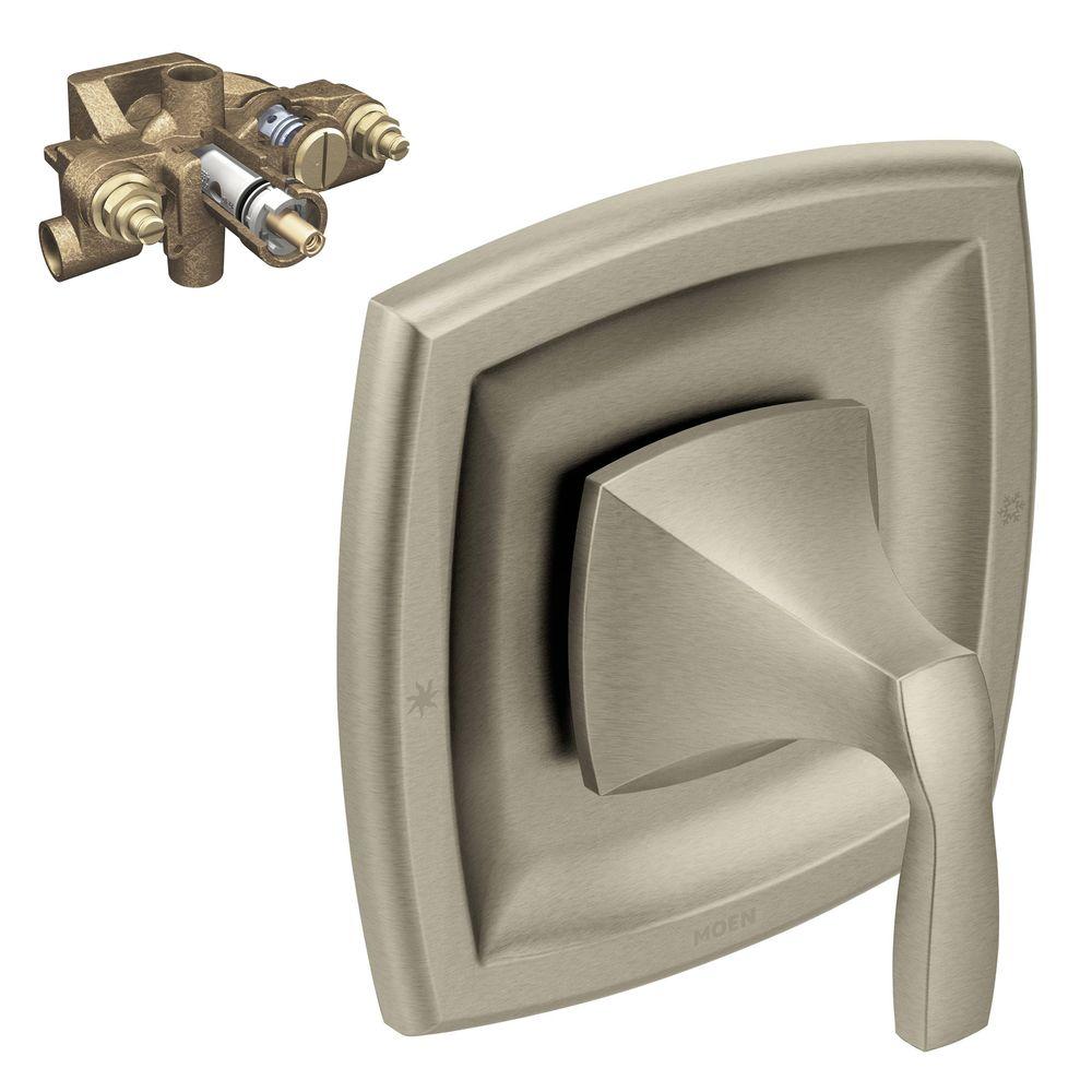 MOEN Voss 1Handle Moentrol Valve Trim Kit in with Valve Brushed Nickel