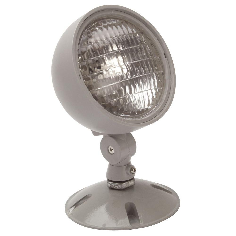 Hardwired Emergency Exit Lights Commercial Lighting The Home Nicor 7 2 Watt Single Head Weatherproof Indoor Outdoor Emergency Remote Lamp Fixture