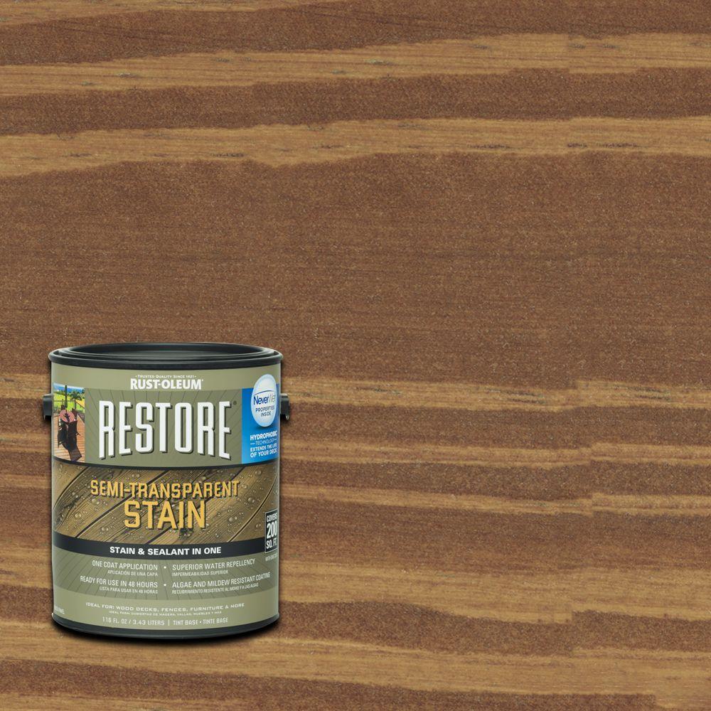 Rust-Oleum Restore 1 gal. Semi-Transparent Stain Russet ...