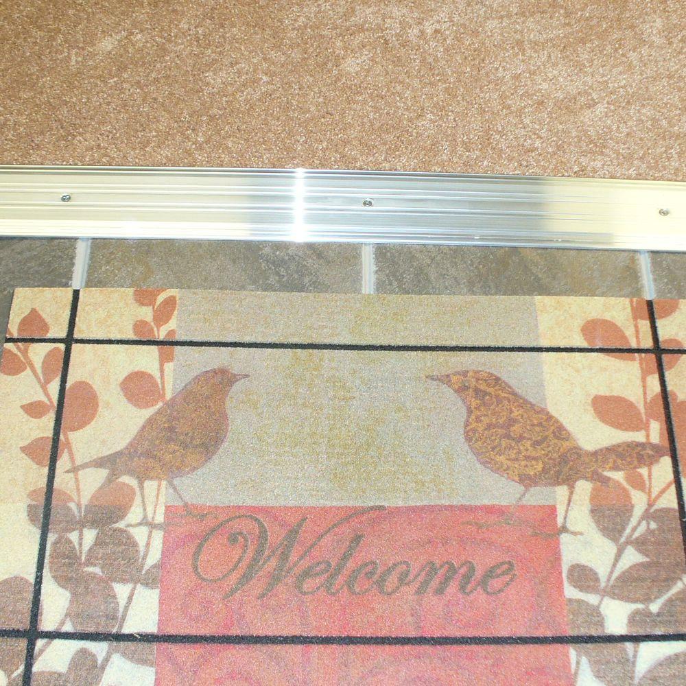 MD Building Products Aluminum Fluted Saddle 4" x 20'' Commercial Door