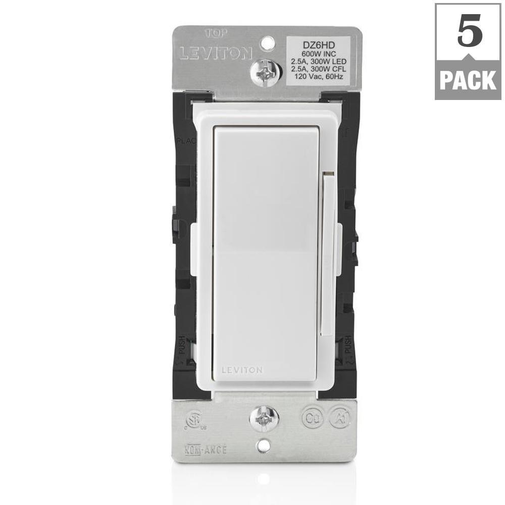 Z Wave Smart Lighting Home The Depot Decora Smart With Z Wave Technology 600 Watt Dimmer White Light Almond