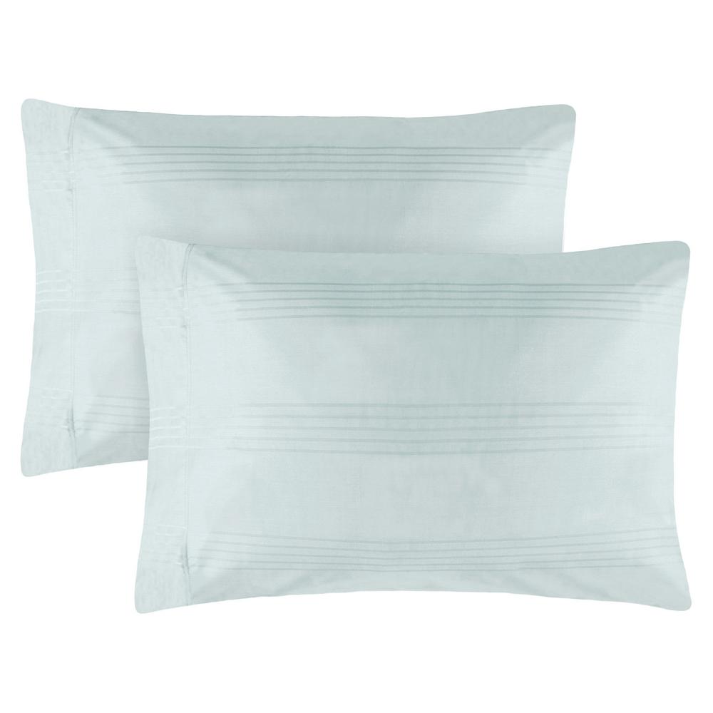 Furinno Angeland Vienne Navy Blue Microfiber Queen Pillowcase Set Of Jean Pierre Premium Standard 2 Piece Spa Blue 420 Thread Count 100 Cotton