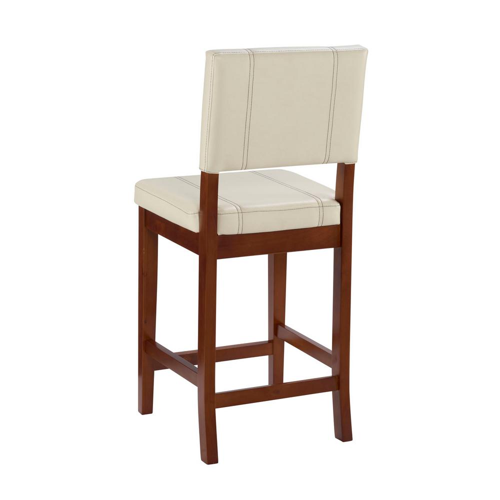 Linon Home Decor Milano 24 In Cream Cushioned Bar Stool 0210crm01u Milano 24 In Cream Cushioned Bar Stool