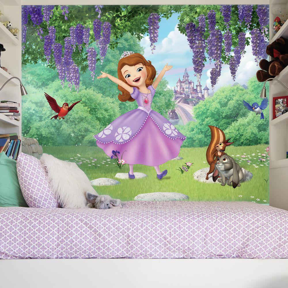 Roommates 72 In W X 126 In H Sofia The First Friends Garden Xl