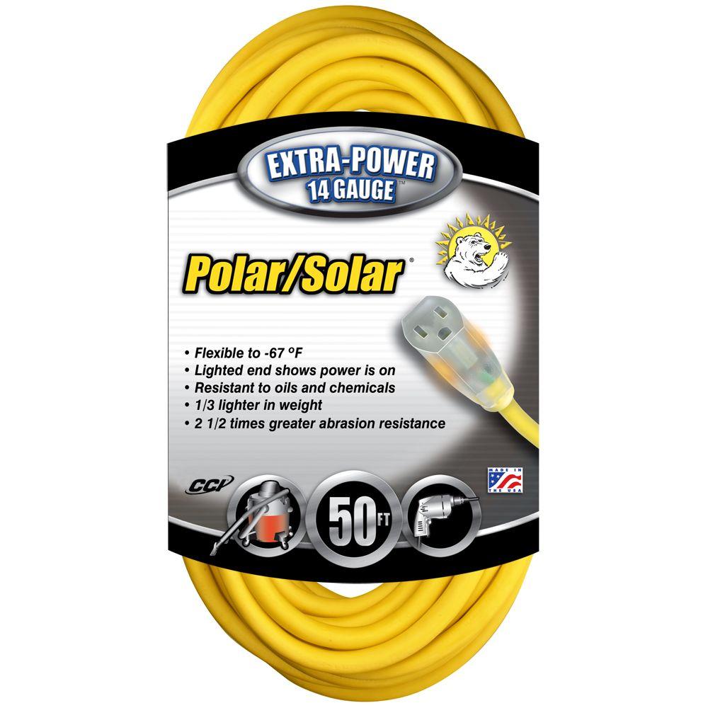 Southwire 50 ft. 14/3 SJEOW Outdoor Medium-Duty T-Prene Extension Cord with... by Southwire