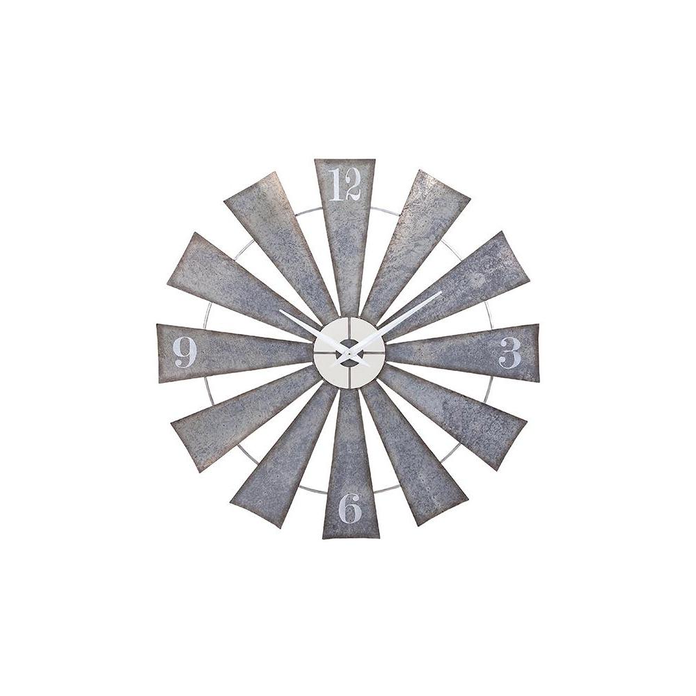 Home Decorators Collection 48 in. x 48 in. Round Metal Windmill Wall Clock9670000250 The Home