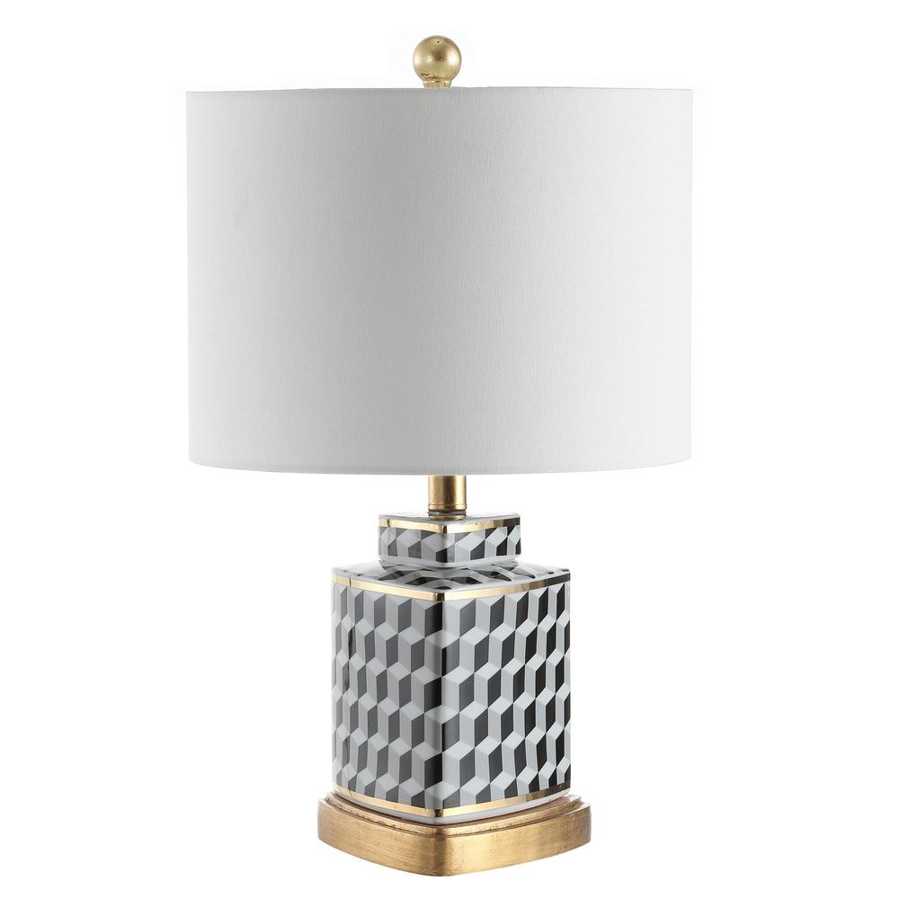 black and white checkered lamp shade
