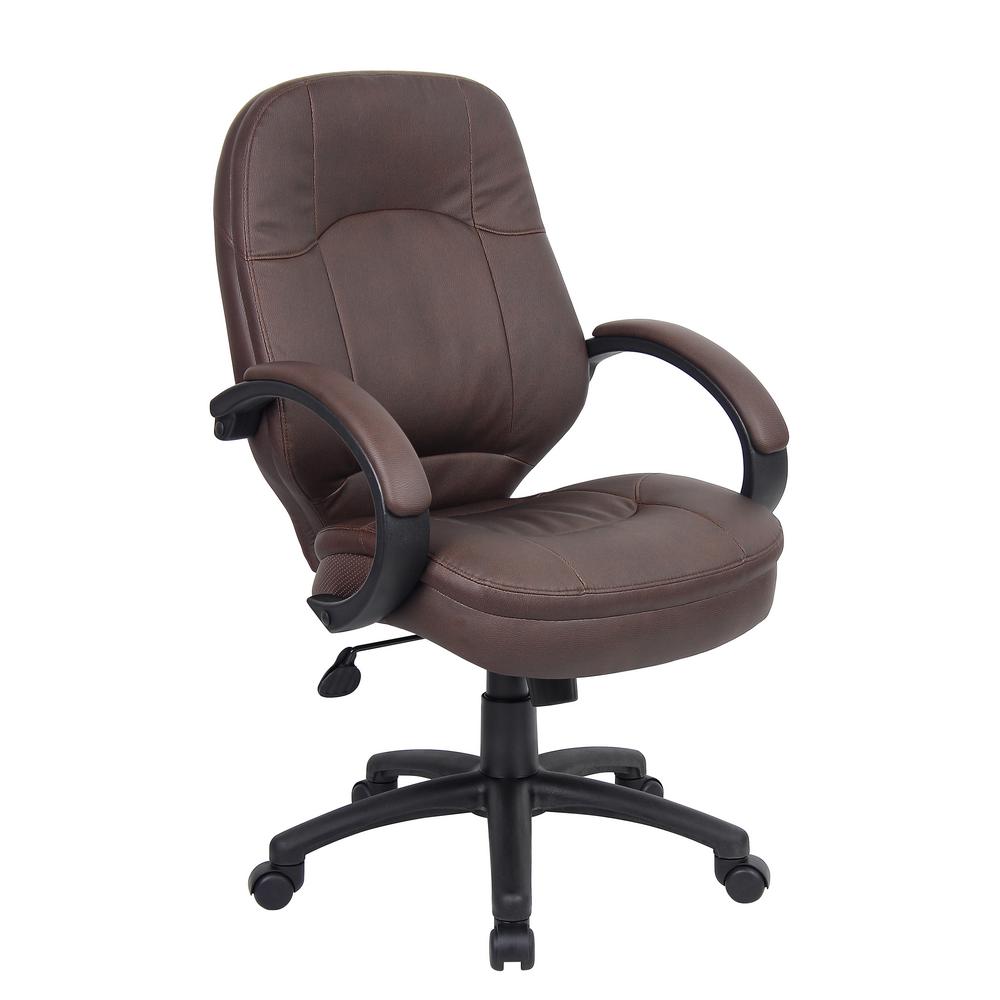 Boss Office Chairs Home Furniture The Depot Brown Leather Plus Executive Chair