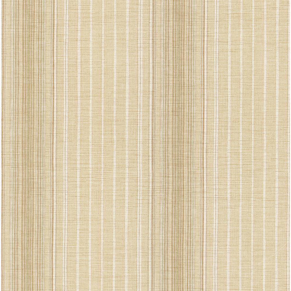Beacon House Raya Beige Linen Stripe Wallpaper Sample 253520634SAM